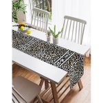 Realhomes Özel Tasarım Dijital Baskılı Modern Süet Runner Realhomes