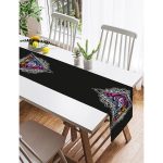 Realhomes Üçüncü Göz Motifli Özel Tasarım Dijital Baskılı Süet Runner Realhomes