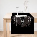 Realhomes Cow Head Özel Tasarım Dijital Baskılı Süet Runner Realhomes