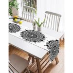 - SuetRunner-5128-Gorsel2 - Realhomes  Realhomes Beyaz Zeminde Çiçek Mandala Desenli Süet Runner Realhomes