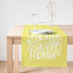 - SuetRunner-519-Gorsel1 - Realhomes Realhomes Home Sweet Home Dijital Baskılı Dekoratif Süet Runner Realhomes