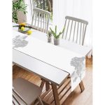 - SuetRunner-5230gri-Gorsel2 - Realhomes  Realhomes Dekoratif Beyaz Zemimde Gri Ağaç Desenli Süet Runner Realhomes