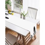 Realhomes Ağaç Tasarımlı Dekoratif Süet Runner Realhomes