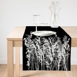 - SuetRunner-5233-Gorsel1 - Realhomes Realhomes Siyah Zeminde Beyaz Ve Gri Çiçek Temalı Özel Tasarım Süet Runner Realhomes