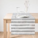 - SuetRunner-5237gri-Gorsel1 - Realhomes  Realhomes Gri Çizgili Motifli Dekoratif Modern Süet Runner Realhomes