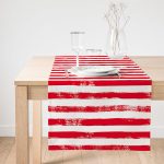 - SuetRunner-5237kirmizi-Gorsel1 - Realhomes  Realhomes Kırmızı Çizgili Motifli Dekoratif Modern Süet Runner Realhomes