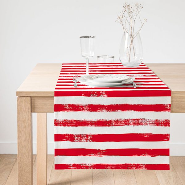 - SuetRunner-5237kirmizi-Gorsel1 - Realhomes  Realhomes Sarı Çizgili Motifli Dekoratif Modern Süet Runner Realhomes