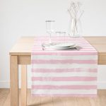 - SuetRunner-5237pembe-Gorsel1 - Realhomes  Realhomes Pembe Çizgili Motifli Dekoratif Modern Süet Runner Realhomes