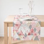 - SuetRunner-5293-Gorsel1 - Realhomes Realhomes Geometrik Pembe Ve Gri Mermer Motifli Özel Tasarım Süet Runner Realhomes