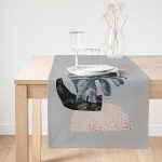 - SuetRunner-5320gri-Gorsel1 - Realhomes Realhomes Gri Zemin Üzerinde Tropik Yaprak Desen Baskılı Süet Runner Realhomes