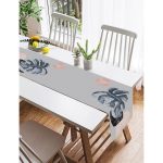 - SuetRunner-5320gri-Gorsel2 - Realhomes Realhomes Gri Zemin Üzerinde Tropik Yaprak Desen Baskılı Süet Runner Realhomes