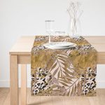 - SuetRunner-5322-Gorsel1 - Realhomes  Realhomes Leopar Temalı Kuru Yaprak Desenli Dijital Baskılı Süet Runner Realhomes