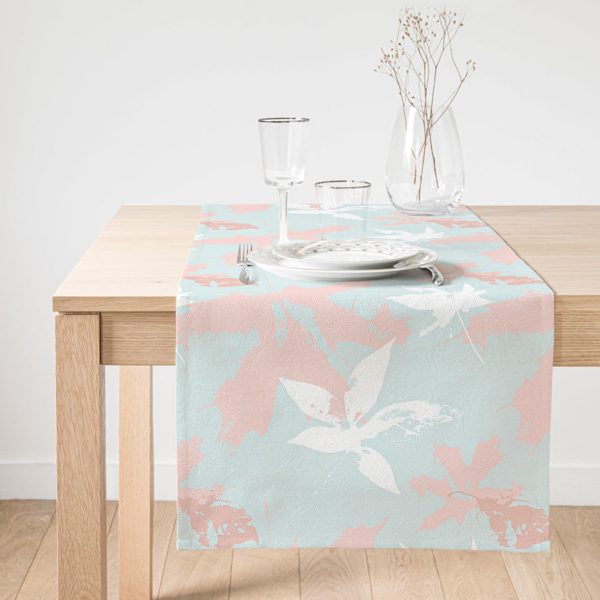 - SuetRunner-5338-Gorsel1 - Realhomes  Realhomes Mavi Ve Pembe Tropikal Yapraklı Süet Runner Realhomes