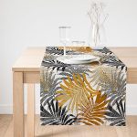 - SuetRunner-5351-Gorsel1 - Realhomes  Realhomes Renkli Yapraklar Üzerinde Nokta Tasarımlı Süet Runner Realhomes