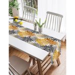 - SuetRunner-5351-Gorsel2 - Realhomes  Realhomes Renkli Yapraklar Üzerinde Nokta Tasarımlı Süet Runner Realhomes