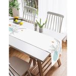 - SuetRunner-5369-Gorsel2 - Realhomes Realhomes Beyaz Zemin Üzerinde Çizim Çiçek Tasarımlı Süet Runner Realhomes