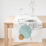 - SuetRunner-5370-Gorsel1 - Realhomes  Realhomes Karakalem Botanik Yaprak Desenli Süet Runner Realhomes