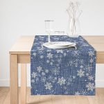 - SuetRunner-5412-Gorsel1 - Realhomes Realhomes Kot Zemin Üzerinde Kar Tanesi Baskılı Özel Tasarım Süet Runner Realhomes