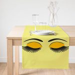 - SuetRunner-565-Gorsel1 - Realhomes Realhomes Sarı Zeminde Kirpik Motifli Özel Tasarım Modern Süet Runner Realhomes