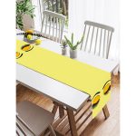 - SuetRunner-565-Gorsel2 - Realhomes Realhomes Sarı Zeminde Kirpik Motifli Özel Tasarım Modern Süet Runner Realhomes