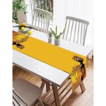 Realhomes Güneşin Batışındaki Ağaç Zeminli Afrika Kadın Motifli Süet Runner Realhomes