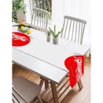 Realhomes Ağaç Dal Motifli Japan Kız Motifli Dekoratif Süet Runner Realhomes