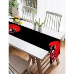 - SuetRunner-5837-Gorsel2 - Realhomes  Realhomes Kırmızı Yelpazeli Şaman Japan Kadın Dijital Baskılı Süet Runner Realhomes