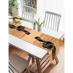 - SuetRunner-5839-Gorsel2 - Realhomes  Realhomes Etnik Desen Zeminli Afrika Kadın Motifli Dekoratif Süet Runner Realhomes