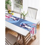 Realhomes Inci Kolyeli Japon Kadın Dijital Baskılı Modern Süet Runner Realhomes