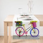 - SuetRunner-600-Gorsel1 - Realhomes  Realhomes Modern Bisiklet Desenli Dijital Baskılı Dekoratif Süet Runner Realhomes