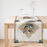 Realhomes Özel Tasarım Dijital Baskılı Modern Süet Runner Realhomes