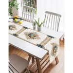 Realhomes Özel Tasarım Dijital Baskılı Modern Süet Runner Realhomes