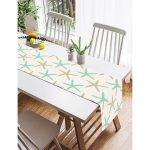 Realhomes Vizon Zeminde Deniz Yıldızı Motifli Dijital Baskılı Özel Tasarım Süet Runner Realhomes