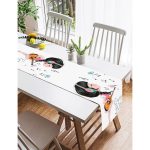 Realhomes Özel Tasarım Dijital Baskılı Modern Süet Runner Realhomes