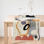 - SuetRunner-7064-Gorsel1 - Realhomes Realhomes Sanatsal Motifli Çiçek Detaylı Dijital Baskılı Özel Tasarım Süet Runner Realhomes