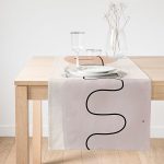 Realhomes Renkli Onedraw Çizimli Dijital Baskılı Özel Tasarım Süet Runner Realhomes