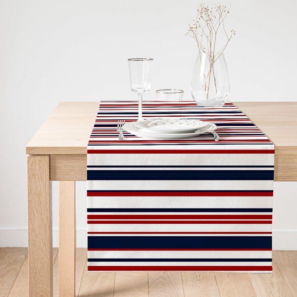 Realhomes Bordo Lacıvert Renklı Capa Dumen Temalı Dijital Baskılı Özel Tasarım Süet Runner Realhomes