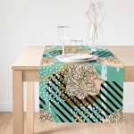 - SuetRunner-7182-Gorsel1 - Realhomes Realhomes Renkli Zemin Uzerinde Onedraw Çizimli Dijital Baskılı Özel Tasarım Süet Runner Realhomes