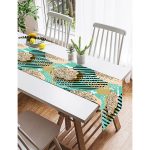 - SuetRunner-7182-Gorsel2 - Realhomes Realhomes Renkli Zemin Uzerinde Onedraw Çizimli Dijital Baskılı Özel Tasarım Süet Runner Realhomes