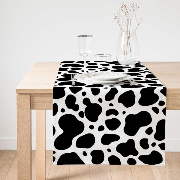 - SuetRunner-7183-Gorsel1 - Realhomes  Realhomes Gri Zeminli Kar Tanesi Desenli Dijital Baskılı Özel Tasarım Süet Runner Realhomes