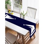 - SuetRunner-7201-Gorsel2 - Realhomes  Realhomes Lacivert Zeminli Yelken Desenli Dijital Baskılı Özel Tasarım Süet Runner Realhomes