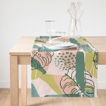 - SuetRunner-7244-Gorsel1 - Realhomes  Realhomes Pudra Zeminde Soyut Çizim Detaylı Dijital Baskılı Özel Tasarım Süet Runner Realhomes