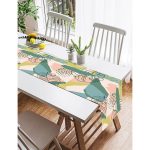 - SuetRunner-7244-Gorsel2 - Realhomes  Realhomes Pudra Zeminde Soyut Çizim Detaylı Dijital Baskılı Özel Tasarım Süet Runner Realhomes