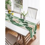 - SuetRunner-7270-Gorsel2 - Realhomes  Realhomes Soft Renkli Zemin Üzerinde Koyu Renkli Yaprak Desenli Dijital Baskılı Özel Tasarım Süet Runner Realhomes