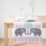 RealHomes Dijital Baskılı Özel Tasarım Süet Runner Realhomes