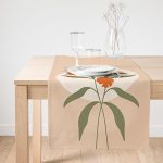 - SuetRunner-7334-Gorsel1 - Realhomes  Realhomes Soft Rengarenk Onedraw Çizimli Çiçek Desenli Dijital Baskılı Özel Tasarım Süet Runner Realhomes