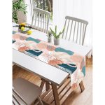 - SuetRunner-7408-Gorsel2 - Realhomes Realhomes Renkli Zeminde Soyut Çizimli Dijital Baskılı Özel Tasarım Süet Runner Realhomes