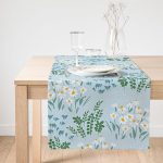 - SuetRunner-7439-Gorsel1 - Realhomes  Realhomes Rengarenk Zeminde Onedraw Çizimli Çiçek Desenli Dijital Baskılı Özel Tasarım Süet Runner Realhomes