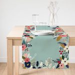 - SuetRunner-7535-Gorsel1 - Realhomes  Realhomes Rengarenk Zeminli Rengarenk Çiçek Desenli Dijital Baskılı Özel Tasarım Süet Runner Realhomes