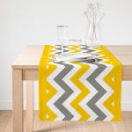 RealHomes Özel Tasarımlı Dijital Baskılı Dekoratif Süet Runner Realhomes